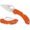 Spyderco 2024 Spyderco Dragonfly 2 Lightweight Orange Plain SPY-C28POR2 - alternate 1